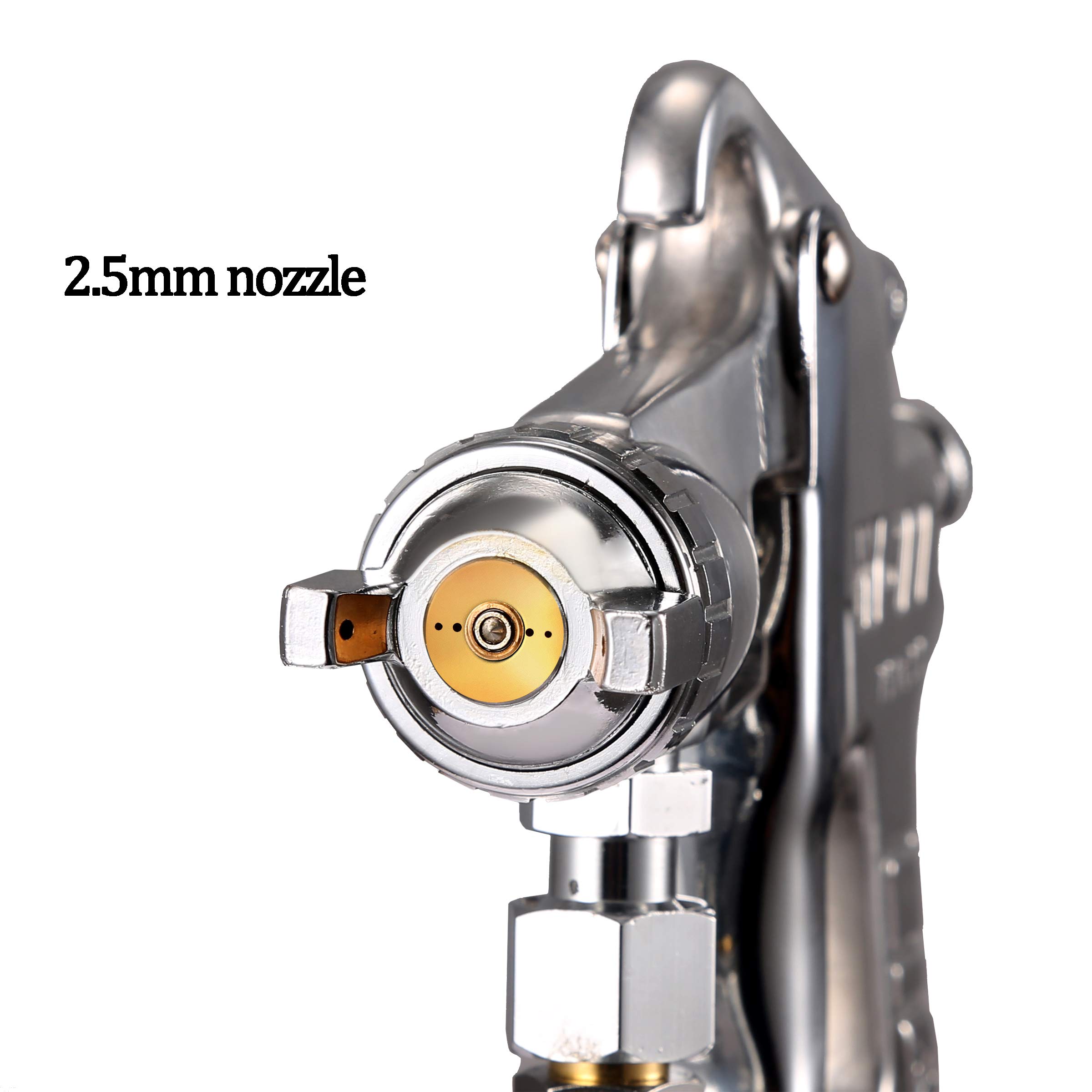 Valianto W77 Siphon Feed Spray Gun with 1000cc Cup, 2.5mm Nozzle